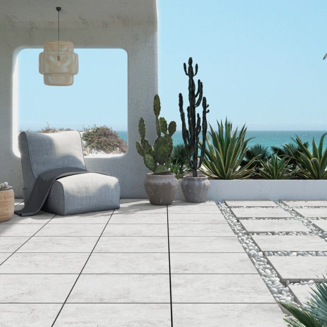 Devon White 61x61x2 Paver